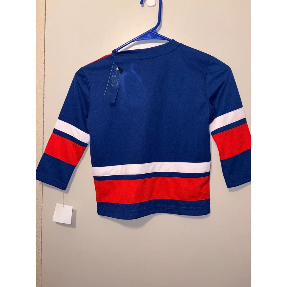 NHL New York Rangers Toddler Jersey Top Blue Red White 4T